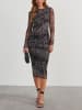 Milan Kiss Kleid in Anthrazit