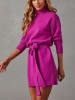 Milan Kiss Strickkleid in Fuchsia
