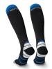 Spaio Ski-/Snowboardkniestrümpfe "01" in Schwarz/ Blau