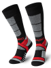 Spaio Ski-/Snowboardkniestrümpfe "Thermo-Evo 02" in Schwarz/ Rot