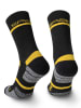 Spaio Trekkingsocken "Alpha" in Schwarz/ Gelb