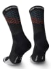 Spaio Trekkingsocken "Merino" in Schwarz/ Blau/ Orange