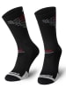 Spaio Trekkingsocken "Merino" in Schwarz/ Rot