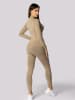Spaio Legginsy termiczne "Alpha" w kolorze beżowym