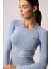 Spaio Trainingslongsleeve "Melange" in Hellblau