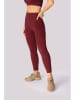 Spaio Trainingsleggings "Ribbed" bordeaux