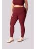 Spaio Trainingsleggings "Ribbed" bordeaux