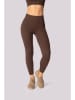 Spaio Trainingsleggings "Ribbed" bruin