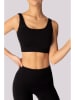 Spaio Sportbeha "Ribbed" zwart
