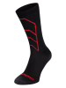 Spaio Skarpety funkcyjne "Rapid" w kolorze czarno-czerwonym