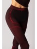 Spaio Thermolegging "Rapid" bordeaux/zwart
