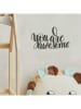 hippodino Wanddekor "You are awesome" in Schwarz - (B)40 x (H)23 cm