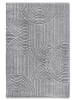 Elle Decoration Hochflor-Teppich "Chappe" in Hellgrau