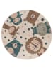 Hanse Home Laagpolig tapijt "Animal" beige/grijs/blauw