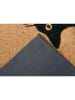 Hanse Home Kokos-Fußmatte "Cat" in Hellbraun/ Schwarz