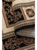 Nouristan Kurzflor-Teppich "Guzara" in Schwarz/ Creme