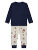 LEGO Pyjama "Agan" in Dunkelblau/ Creme