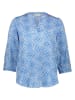 Eterna Blouse blauw/wit