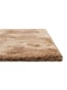 Homie Living Hochflor-Teppich "Sienna" in Hellbraun