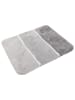 Homie Living Hochflor-Badvorleger "Rio Marina" in Grau/ Silber