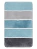 Homie Living Hoogpolige badmat "Rio Marina" turquoise/grijs