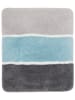 Homie Living Hoogpolige badmat "Rio Marina" turquoise/grijs