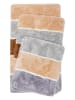 Homie Living Hochflor-Badvorleger "Rio Marina" in Cognac/ Grau