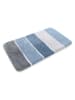 Homie Living Hochflor-Badvorleger "Rio Marina" in Blau/ Grau