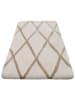 Homie Living Hoogpolige badmat "San Bosa" beige/taupe