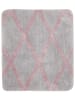 Homie Living Hochflor-Badvorleger "San Bosa" in Grau/ Rosa