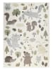 Sigikid Dywan "Forest" w kolorze kremowym ze wzorem