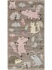 Sigikid Kurzflor-Teppich "Forest" in Taupe/ Rosa
