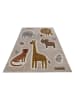 Smart Kids Laagpolig tapijt "Nala & Friends" beige/lichtbruin
