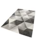 Wecon Home Kurzflor-Teppich "Lighthouse" in Grau/ Schwarz