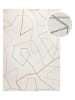 Wecon Home Wełniany dywan "Nox" w kolorze kremowym ze wzorem
