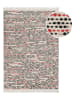 Wecon Home Schurwoll-Teppich "London" in Creme/ Rot/ Schwarz