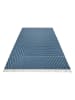 Wecon Home Schurwoll-Teppich "Ocean Lines" in Blau