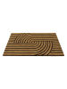 Wecon Home Kokos-Fußmatte "Modern Mania" in Hellbraun/ Schwarz