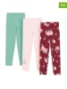 COOL CLUB 3-delige set: leggings rood/lichtroze/turquoise