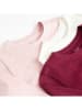 COOL CLUB 3er-Set: Longsleeves in Rot/ Weiß/ Rosa