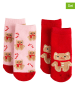 COOL CLUB 2er-Set: Socken in Rot/ Rosa