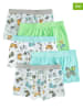 COOL CLUB 5-delige set: boxershorts wit/turquoise/grijs