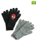 COOL CLUB 2-delige set: handschoenen zwart/grijs