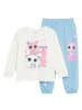COOL CLUB Pyjama in Creme/ Hellblau