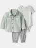 carter's 3-delige  outfit groen/grijs
