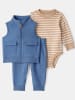 carter's 3tlg. Outfit in Blau/ Beige
