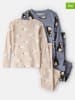 carter's 2er-Set: Pyjamas in Beige/ Blau/ Schwarz