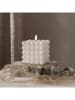 STAR Trading LED-Wachskerze "Flamme Dot" in Weiß - (H)12,5 cm