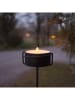 STAR Trading Wassen ledtheelicht "Star-Light" zwart/wit - (H)7 x  Ø 10,5 cm