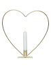 STAR Trading Dekoracyjna lampa LED "Flamme Heart" w kolorze złotym - 28 x 28 cm